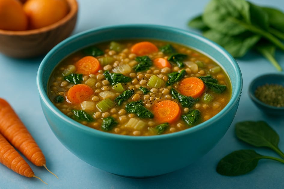 Soupe repas Orge et Lentilles
