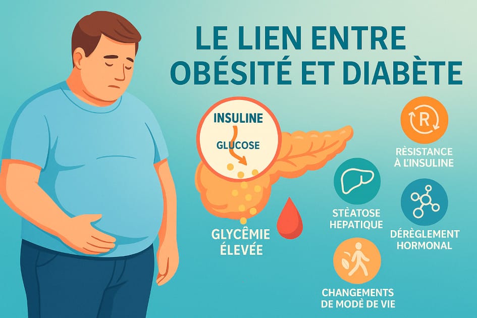 🎯 Le poids du risque ⚖️ : comment l’obésité 🧁 déclenche le diabète 🩸