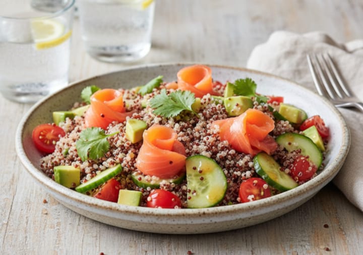 Salade de Saumon Fumé et Quinoa