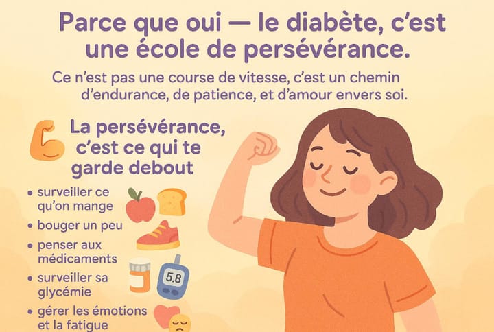 La persévérance vs le diabète