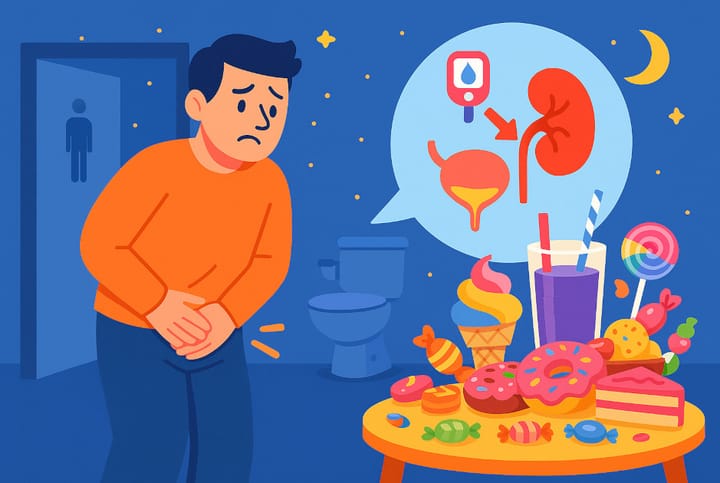 💧 À savoir : Mictions fréquentes et taux de sucre