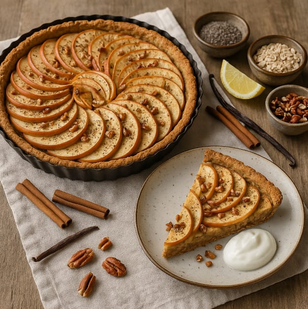 Tarte aux pommes (sans sucres ajoutés)